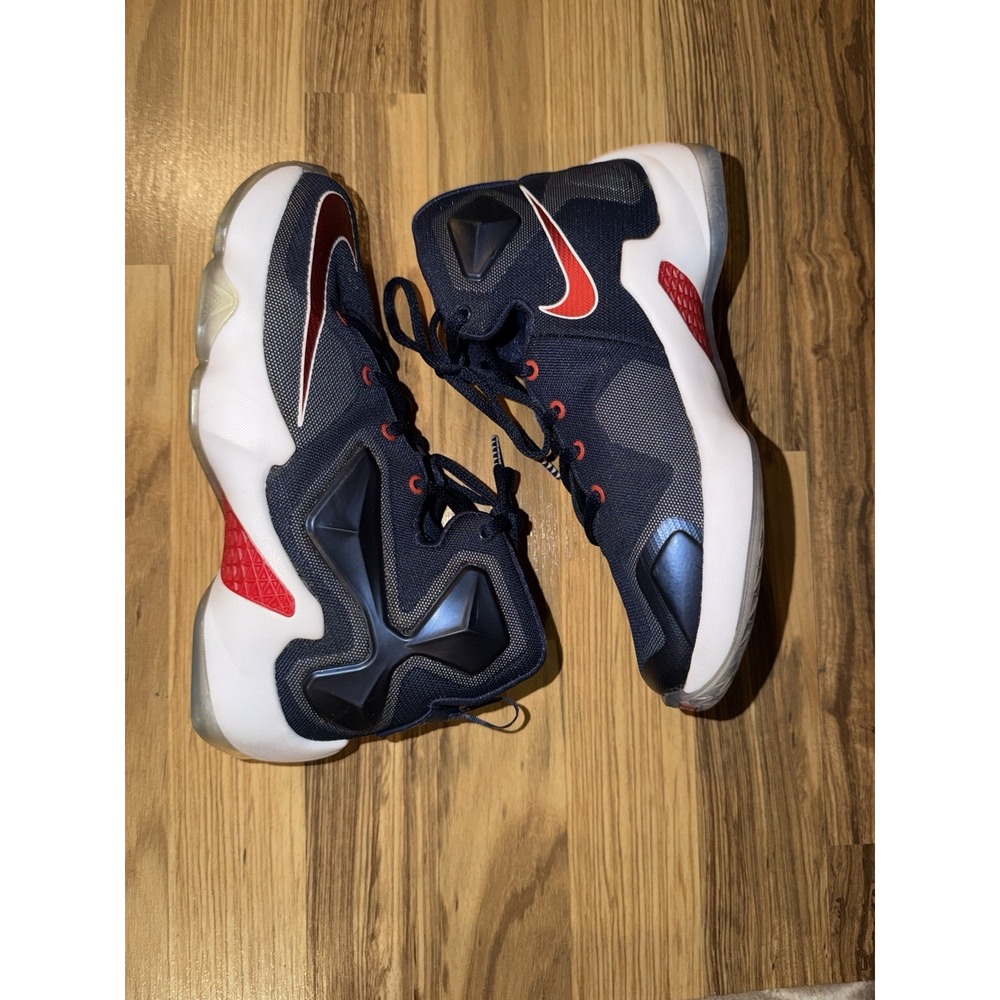 NIKE LEBRON 13 USA Boy's Basketball Shoes Sneakers 808709 461 Size 4.5Y